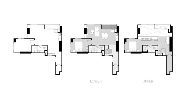 Apartment floor plan, 2 bedrooms in Culture Chula No. 11012 (2D)