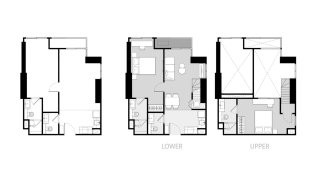 Apartment floor plan, 3 bedrooms in Culture Chula No. 11013