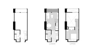 Apartment floor plan, 1 bedroom in Culture Chula No. 11007