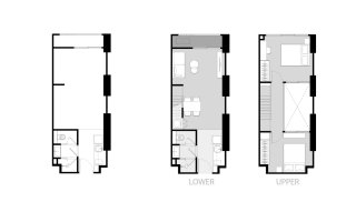 Apartment floor plan, 2 bedrooms in Culture Chula No. 11011